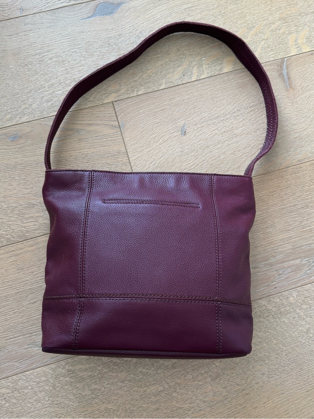 The Sak De Young Leather Hobo Bag Black Cherry - Picture 6 of 11
